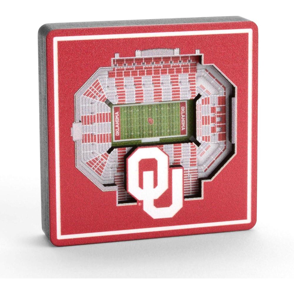 imageYouTheFan NCAA 3D StadiumView MagnetOklahoma Sooners
