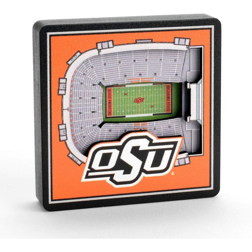 imageYouTheFan NCAA 3D StadiumView MagnetOklahoma State Cowboys