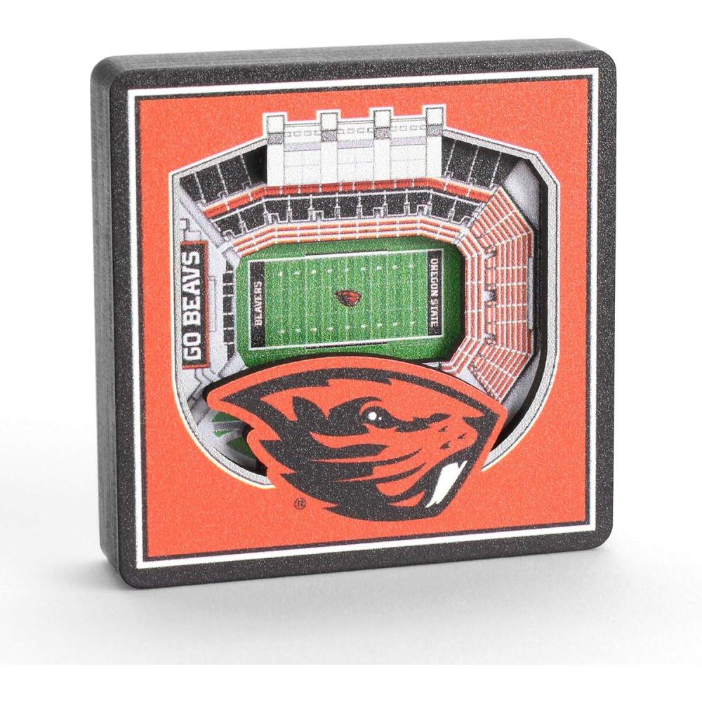 imageYouTheFan NCAA 3D StadiumView MagnetOregon State Beavers