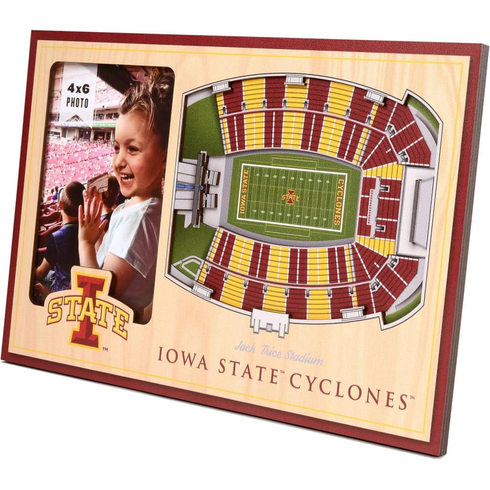 imageYouTheFan NCAA 3D StadiumView Picture FrameIowa State Cyclones