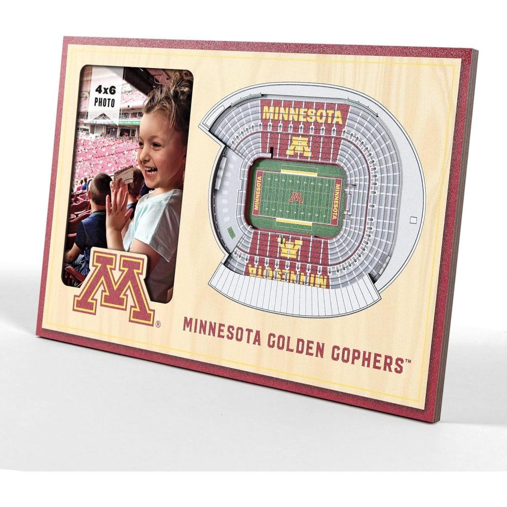imageYouTheFan NCAA 3D StadiumView Picture FrameMinnesota Golden Gophers