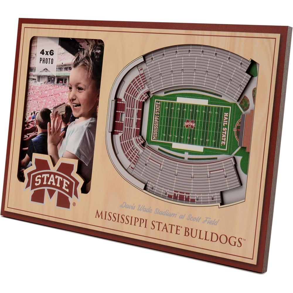 imageYouTheFan NCAA 3D StadiumView Picture FrameMississippi State Bulldogs