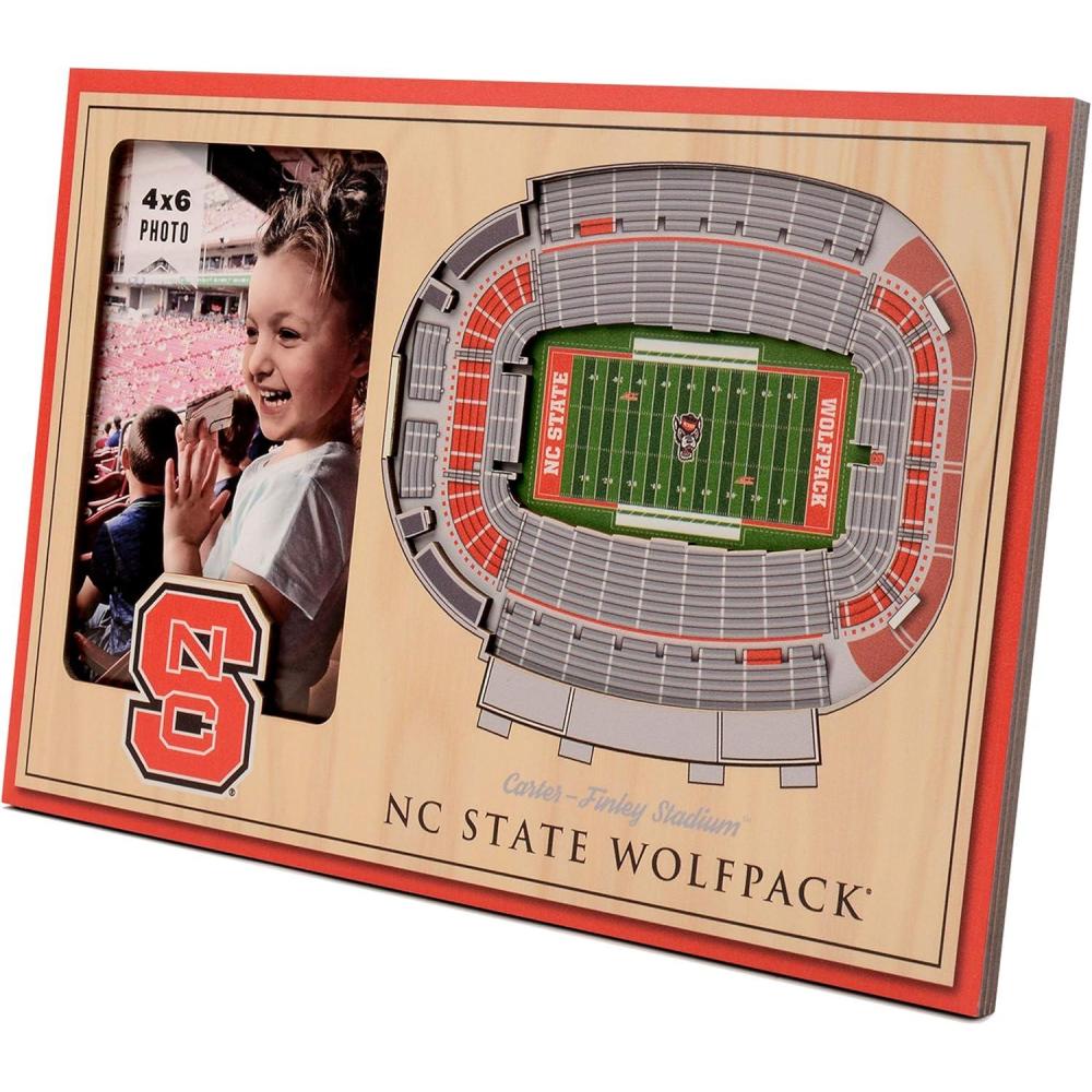 imageYouTheFan NCAA 3D StadiumView Picture FrameNC State Wolfpack