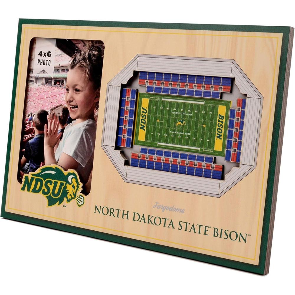 imageYouTheFan NCAA 3D StadiumView Picture FrameNorth Dakota State Bison