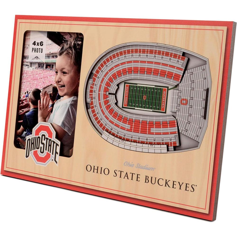 imageYouTheFan NCAA 3D StadiumView Picture FrameOhio State Buckeyes