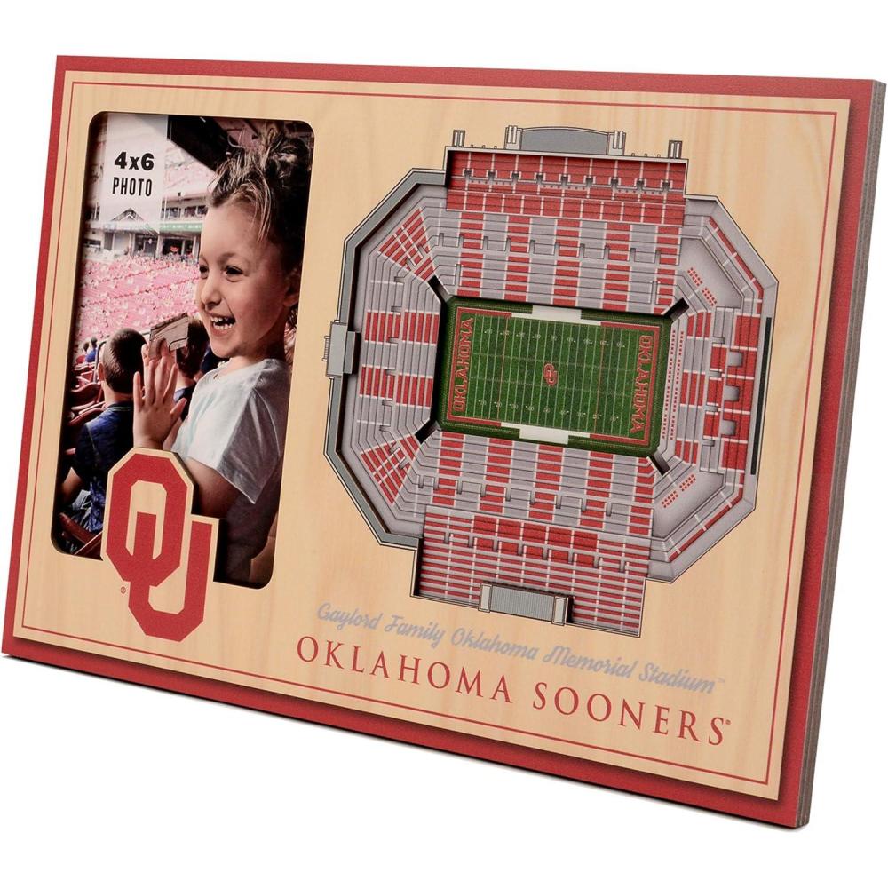 imageYouTheFan NCAA 3D StadiumView Picture FrameOklahoma Sooners