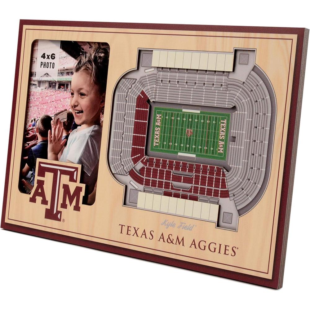 imageYouTheFan NCAA 3D StadiumView Picture FrameTexas AM Aggies