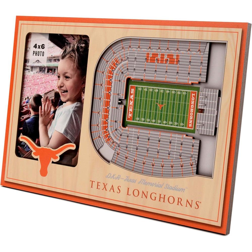 imageYouTheFan NCAA 3D StadiumView Picture FrameTexas Longhorns