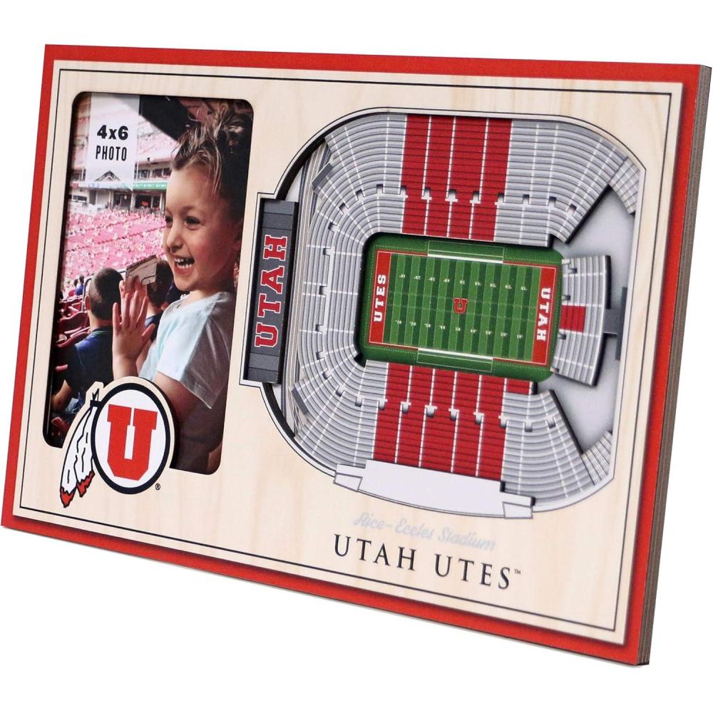 imageYouTheFan NCAA 3D StadiumView Picture FrameUtah Utes