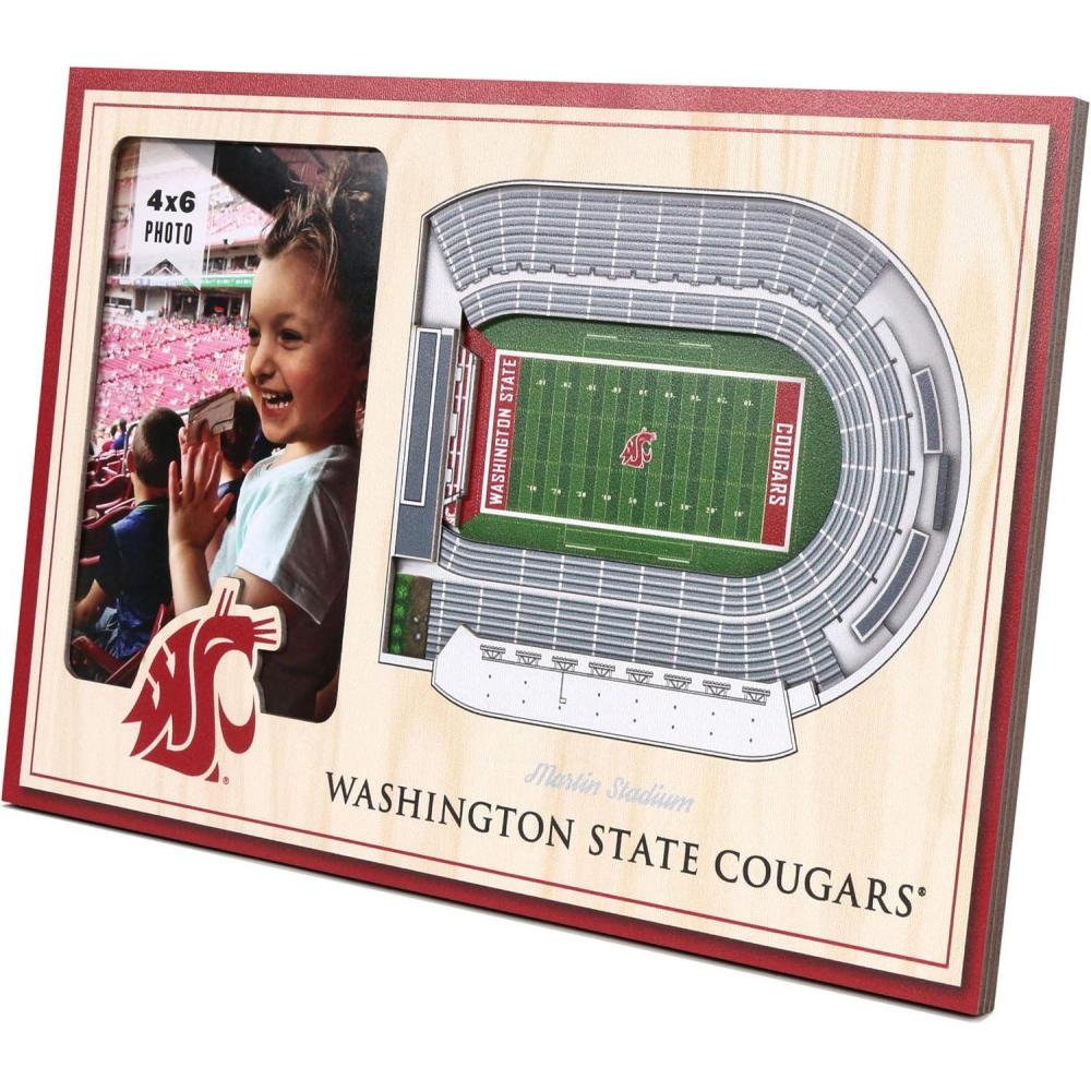 imageYouTheFan NCAA 3D StadiumView Picture FrameWashington State Cougars