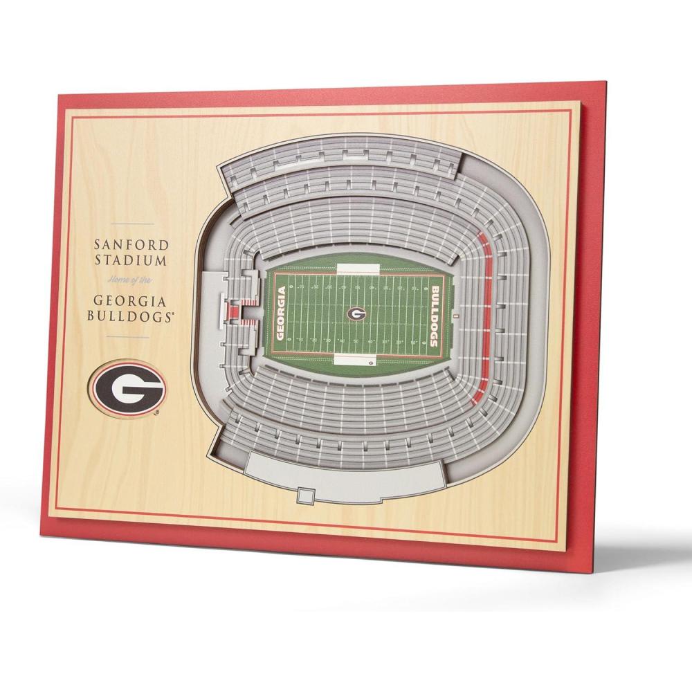 imageYouTheFan NCAA Alabama Crimson Tide 5Layer StadiumView 3D Wall Art BryantDenny StadiumGeorgia Bulldogs