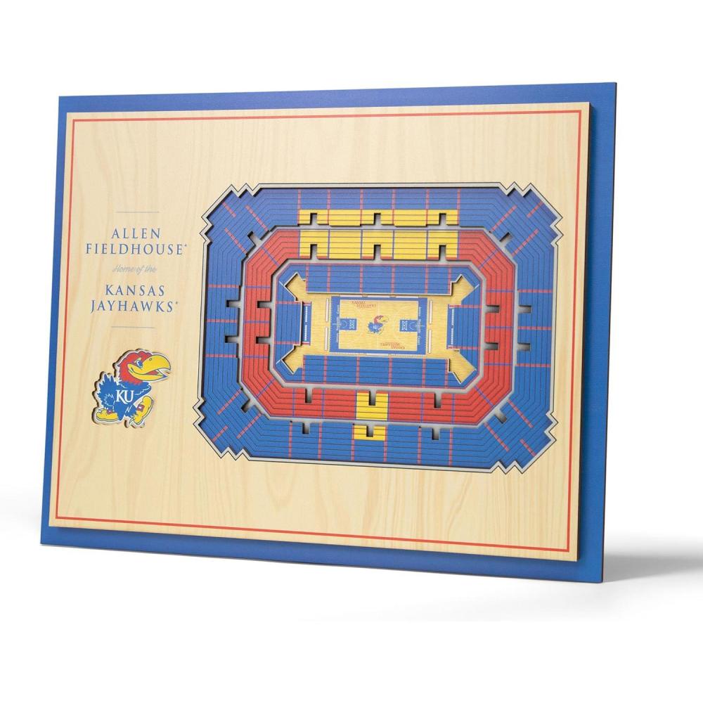 imageYouTheFan NCAA Alabama Crimson Tide 5Layer StadiumView 3D Wall Art  BryantDenny StadiumKansas Jayhawks