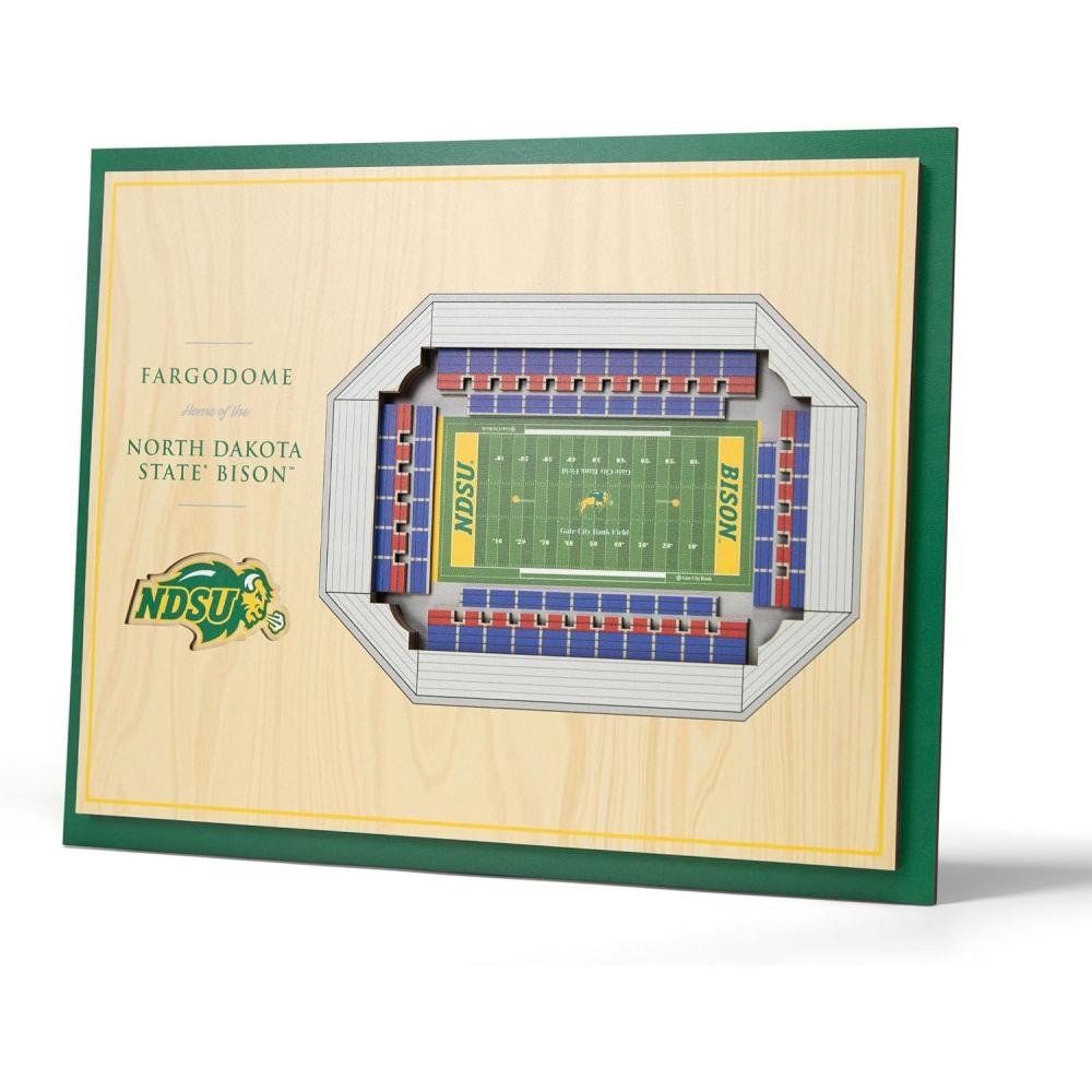 imageYouTheFan NCAA Alabama Crimson Tide 5Layer StadiumView 3D Wall Art BryantDenny StadiumNorth Dakota State Bison
