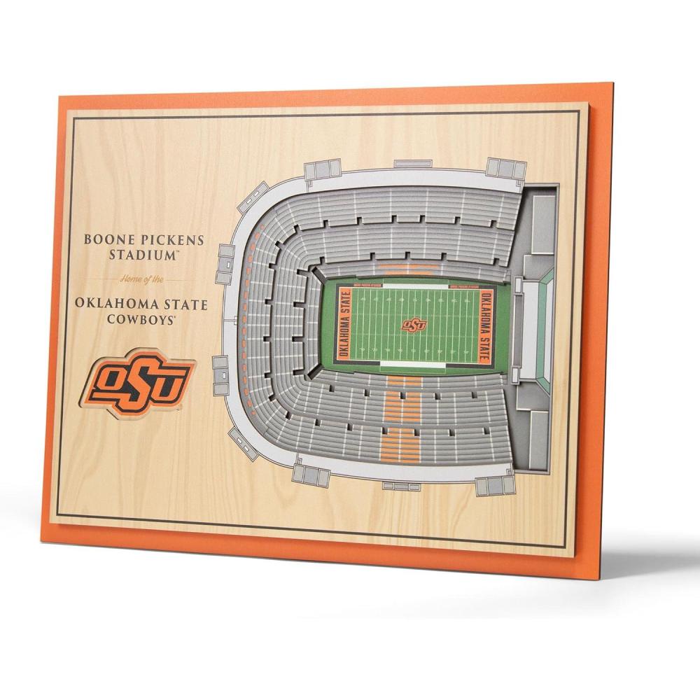 imageYouTheFan NCAA Alabama Crimson Tide 5Layer StadiumView 3D Wall Art BryantDenny StadiumOklahoma State Cowboys