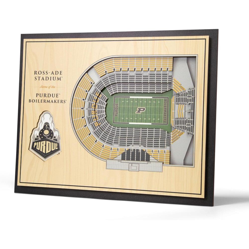 imageYouTheFan NCAA Alabama Crimson Tide 5Layer StadiumView 3D Wall Art  BryantDenny StadiumPurdue Boilermakers FB