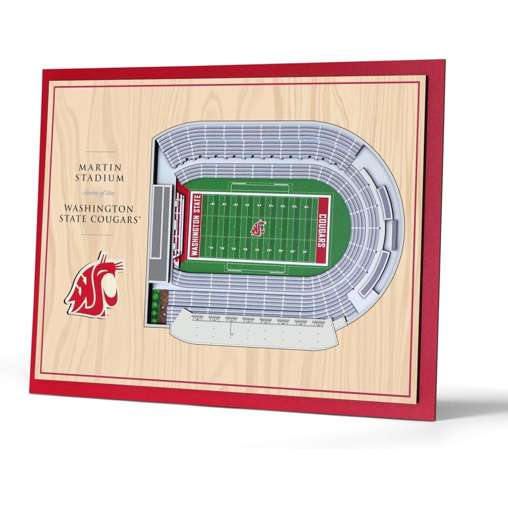 imageYouTheFan NCAA Alabama Crimson Tide 5Layer StadiumView 3D Wall Art  BryantDenny StadiumWashington State Cougars