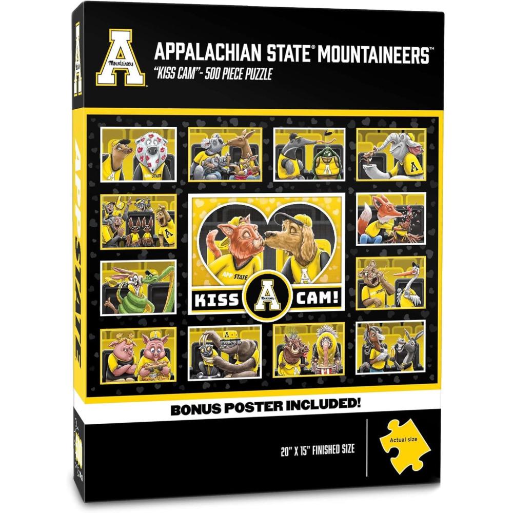 imageYouTheFan NCAA Appalachian State Mountaineers Kiss Cam 500pc PuzzleAppalachian State Mountaineers