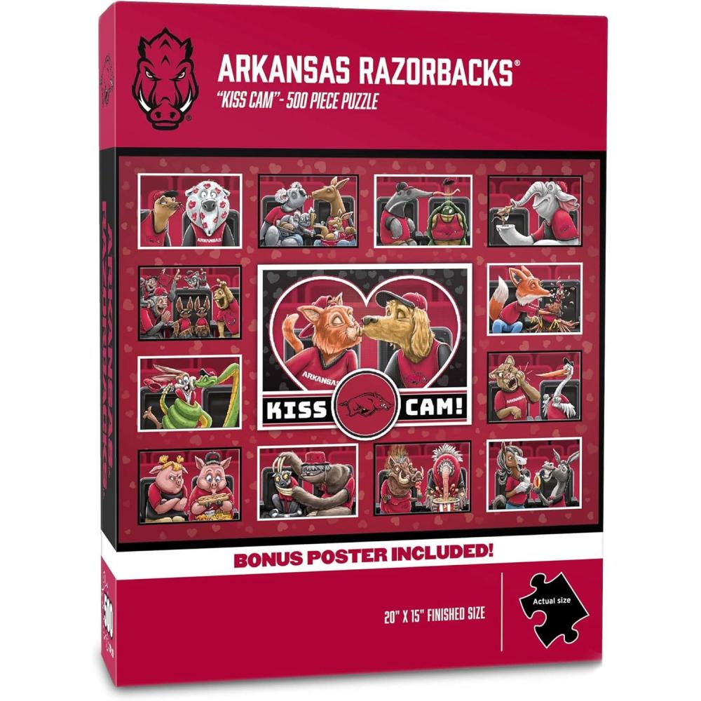 imageYouTheFan NCAA Appalachian State Mountaineers Kiss Cam 500pc PuzzleArkansas Razorbacks