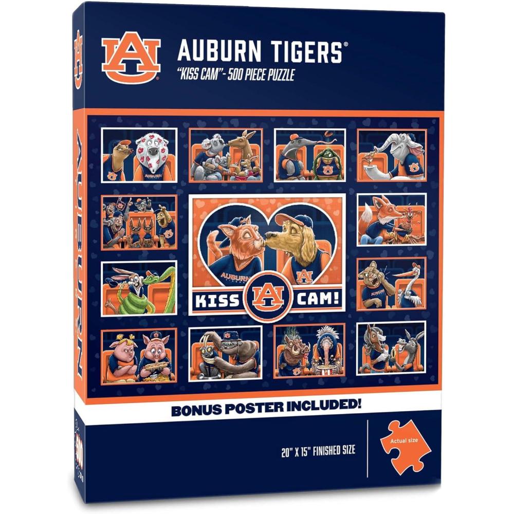 imageYouTheFan NCAA Appalachian State Mountaineers Kiss Cam 500pc PuzzleAuburn Tigers
