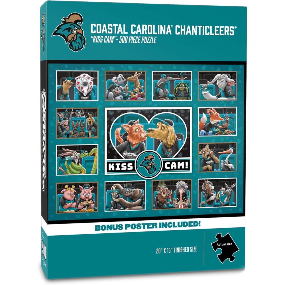 imageYouTheFan NCAA Appalachian State Mountaineers Kiss Cam 500pc PuzzleCoastal Carolina Chanticleers