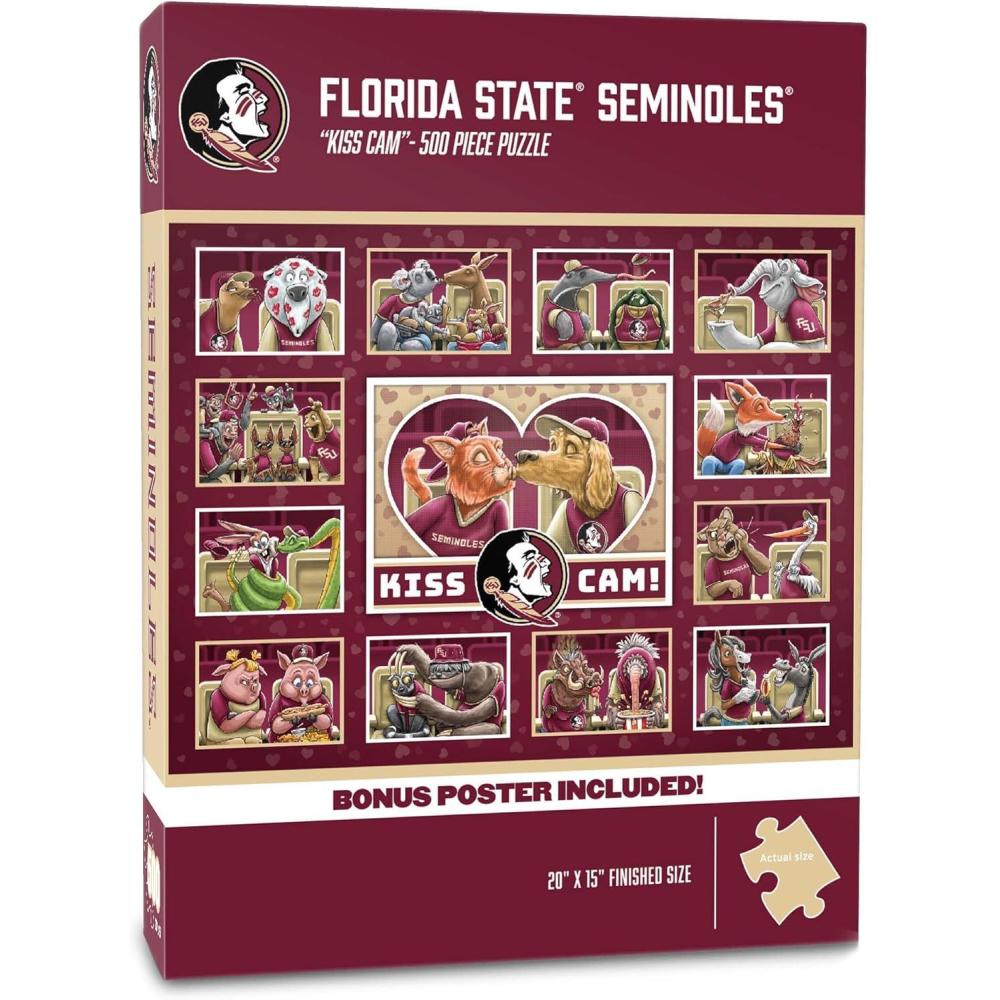 imageYouTheFan NCAA Appalachian State Mountaineers Kiss Cam 500pc PuzzleFlorida State Seminoles