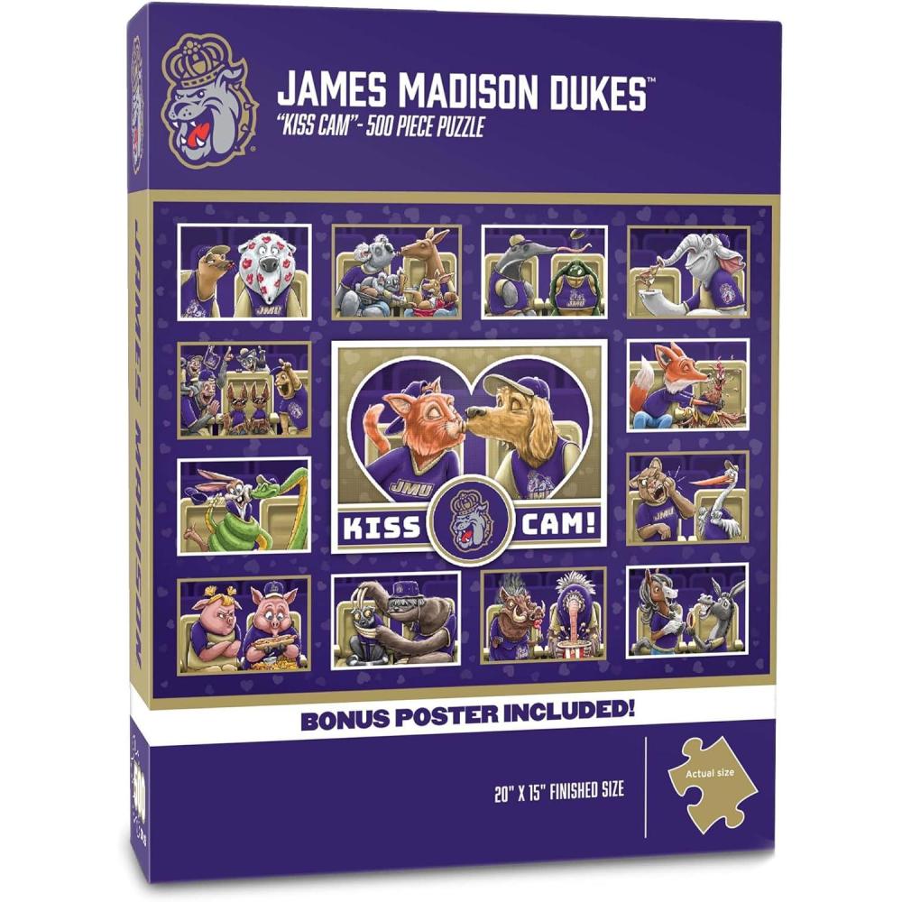 imageYouTheFan NCAA Appalachian State Mountaineers Kiss Cam 500pc PuzzleJames Madison Dukes