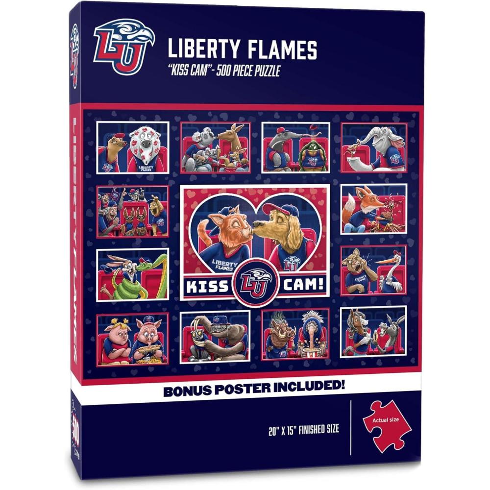 imageYouTheFan NCAA Appalachian State Mountaineers Kiss Cam 500pc PuzzleLiberty Flames