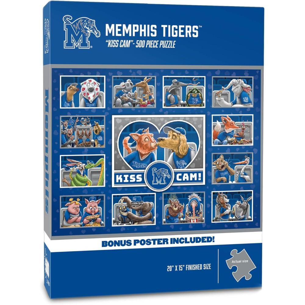 imageYouTheFan NCAA Appalachian State Mountaineers Kiss Cam 500pc PuzzleMemphis Tigers