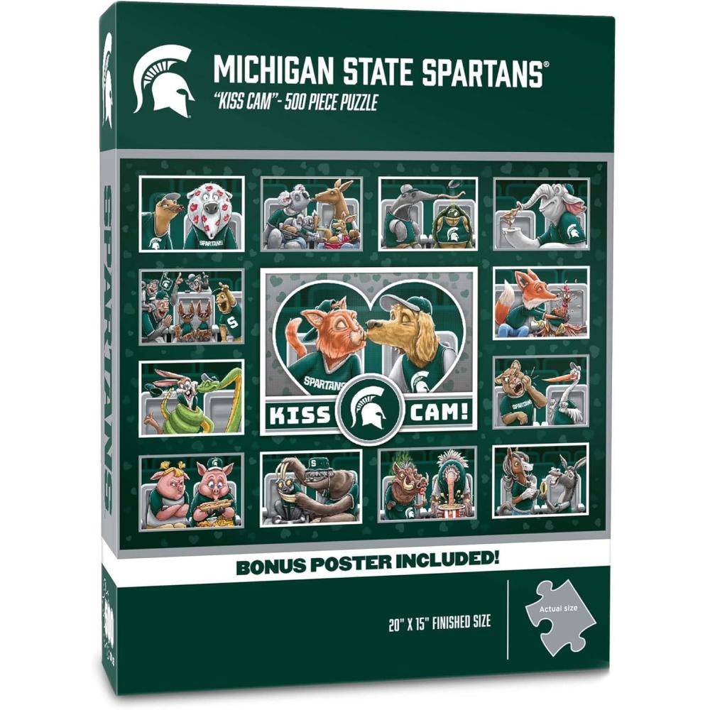 imageYouTheFan NCAA Appalachian State Mountaineers Kiss Cam 500pc PuzzleMichigan State Spartans