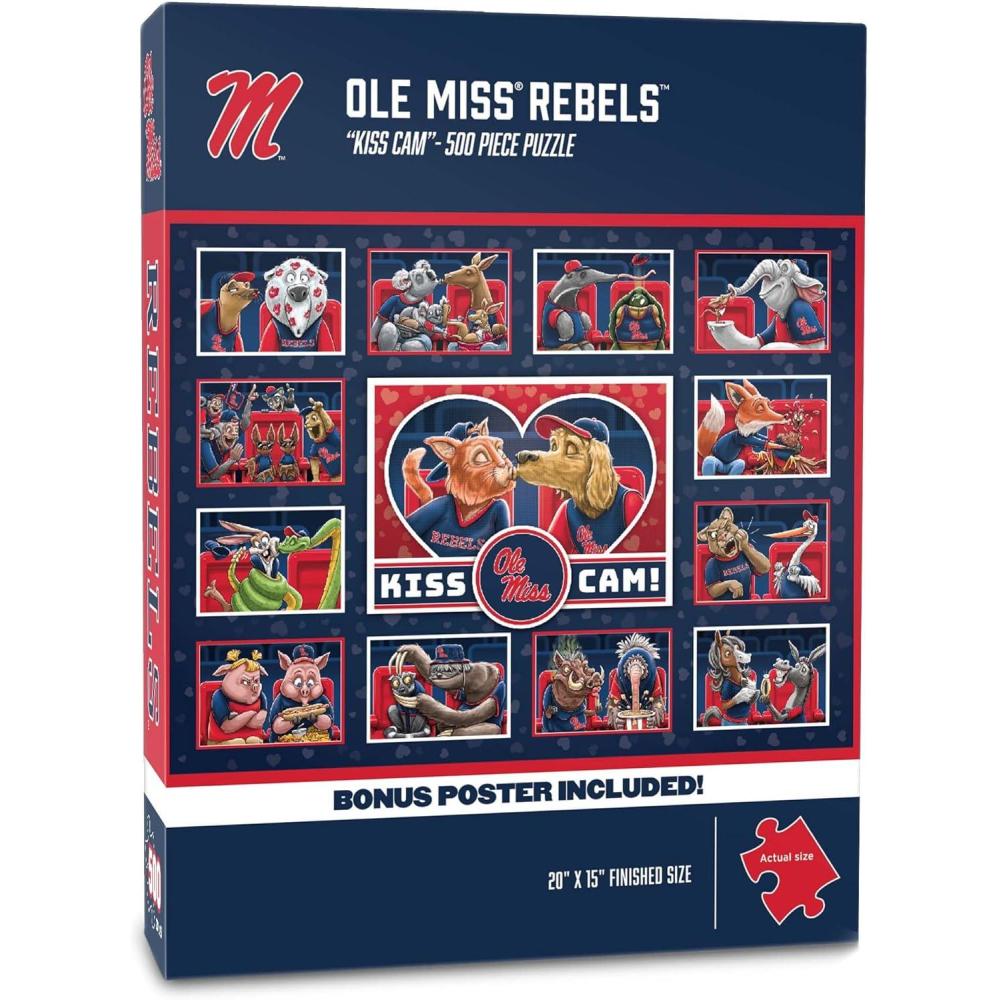 imageYouTheFan NCAA Appalachian State Mountaineers Kiss Cam 500pc PuzzleMississippi Rebels