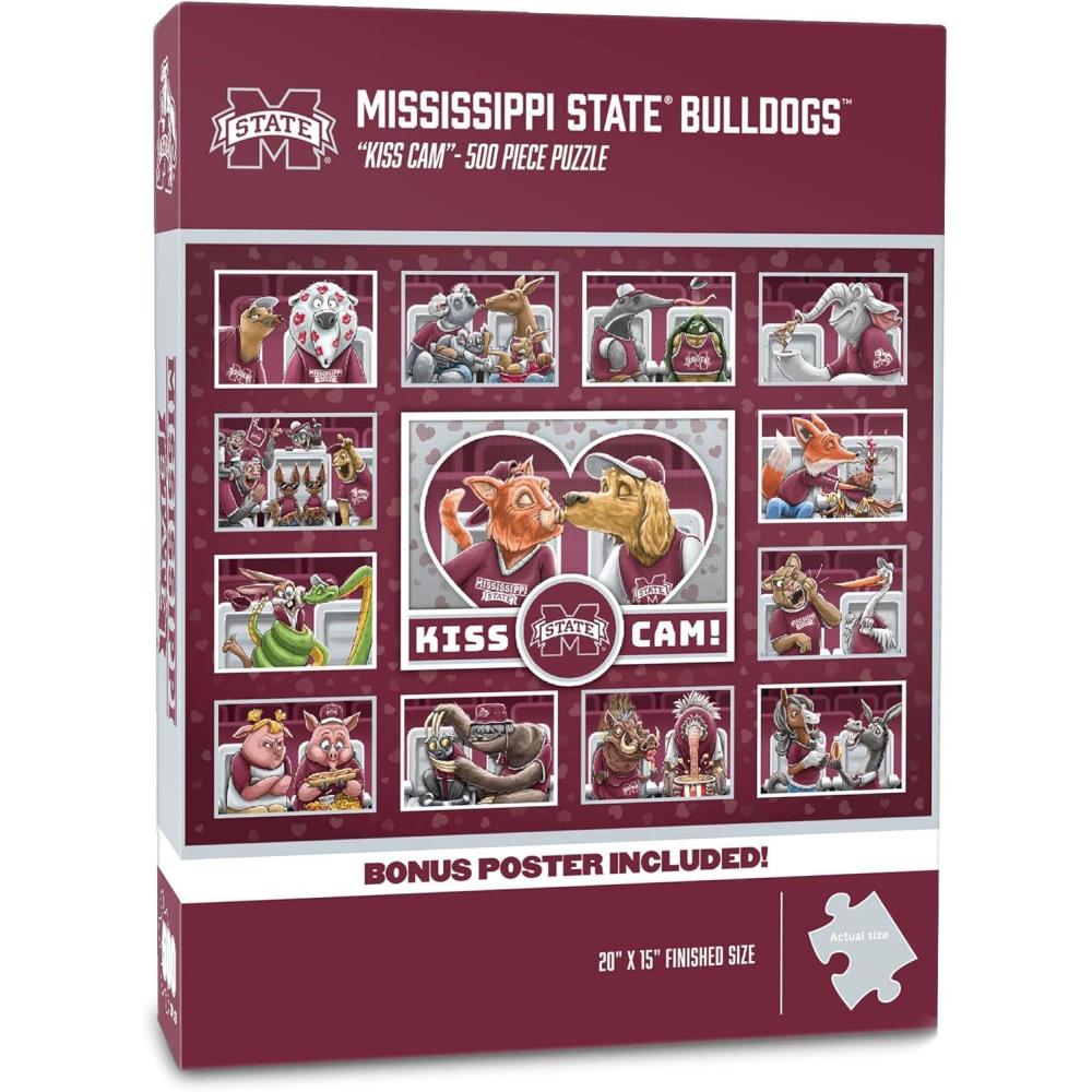 imageYouTheFan NCAA Appalachian State Mountaineers Kiss Cam 500pc PuzzleMississippi State Bulldogs