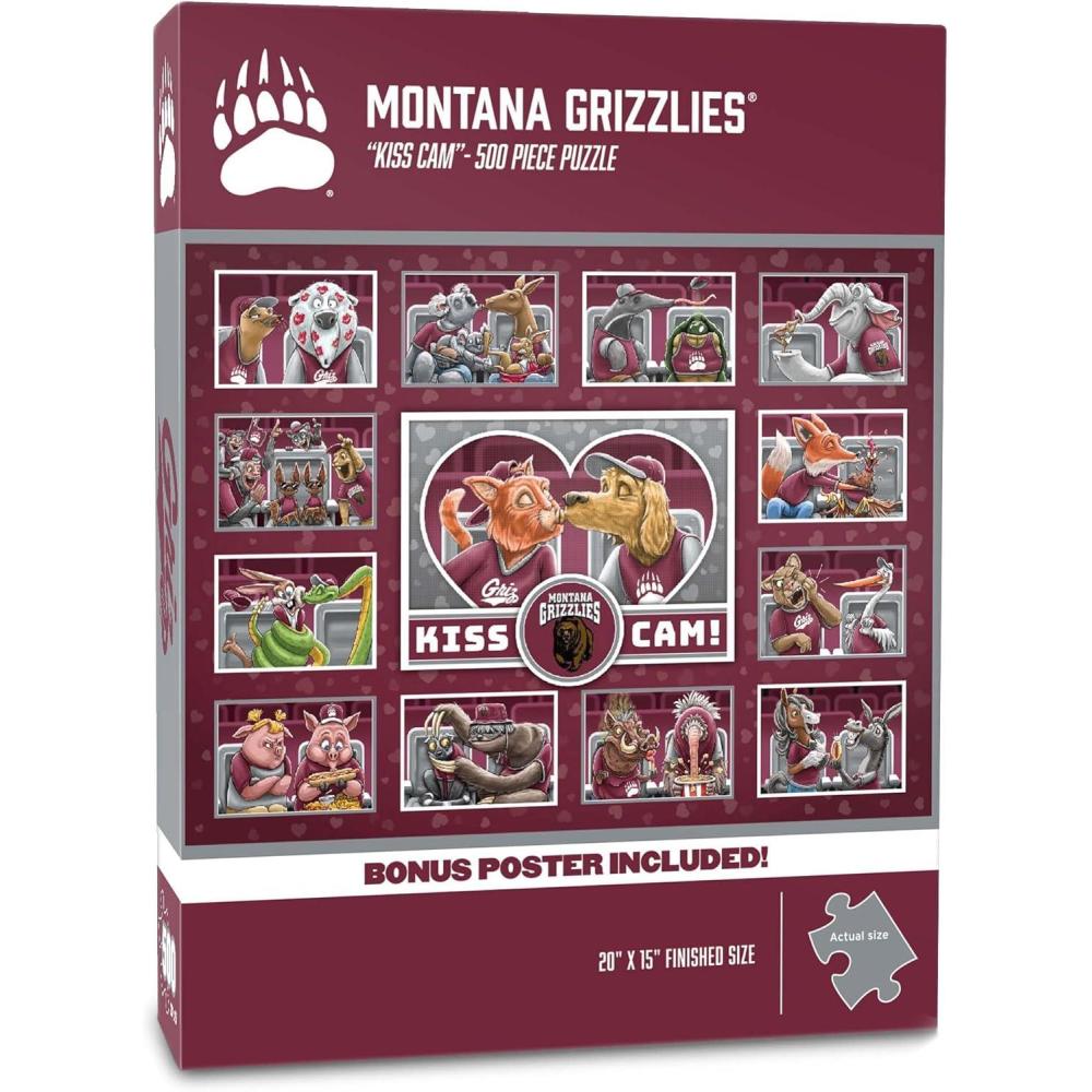 imageYouTheFan NCAA Appalachian State Mountaineers Kiss Cam 500pc PuzzleMontana Grizzlies