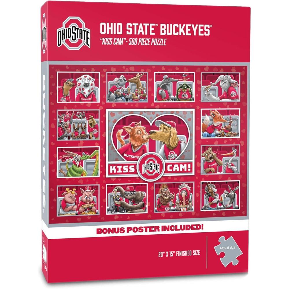 imageYouTheFan NCAA Appalachian State Mountaineers Kiss Cam 500pc PuzzleOhio State Buckeyes