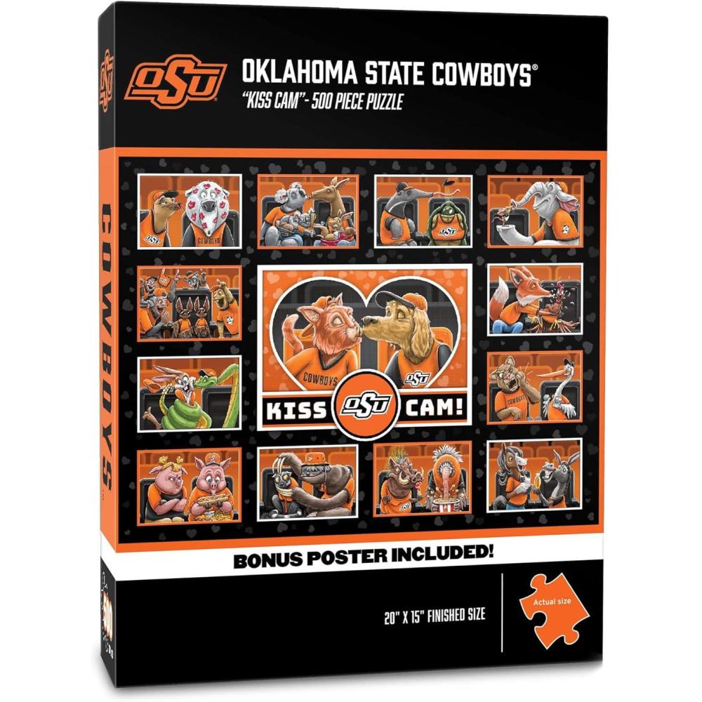 imageYouTheFan NCAA Appalachian State Mountaineers Kiss Cam 500pc PuzzleOklahoma State Cowboys