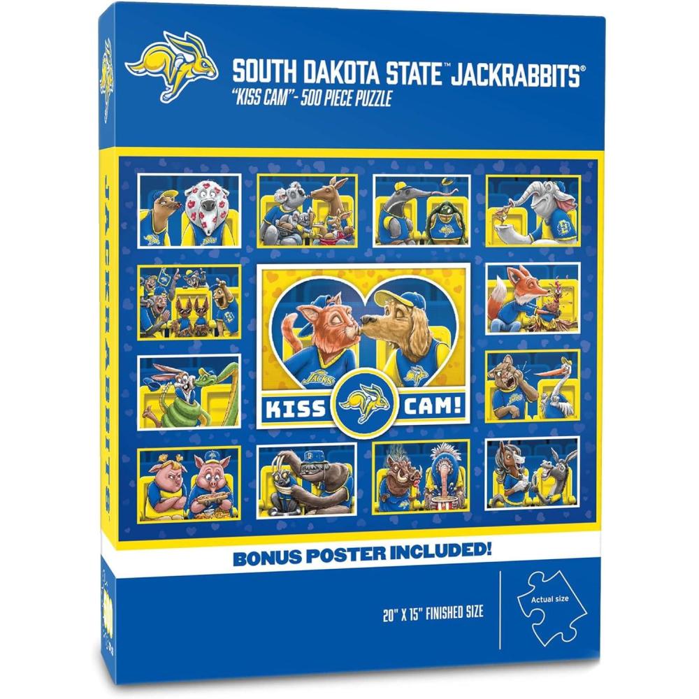 imageYouTheFan NCAA Appalachian State Mountaineers Kiss Cam 500pc PuzzleSouth Dakota State Jackrabbits