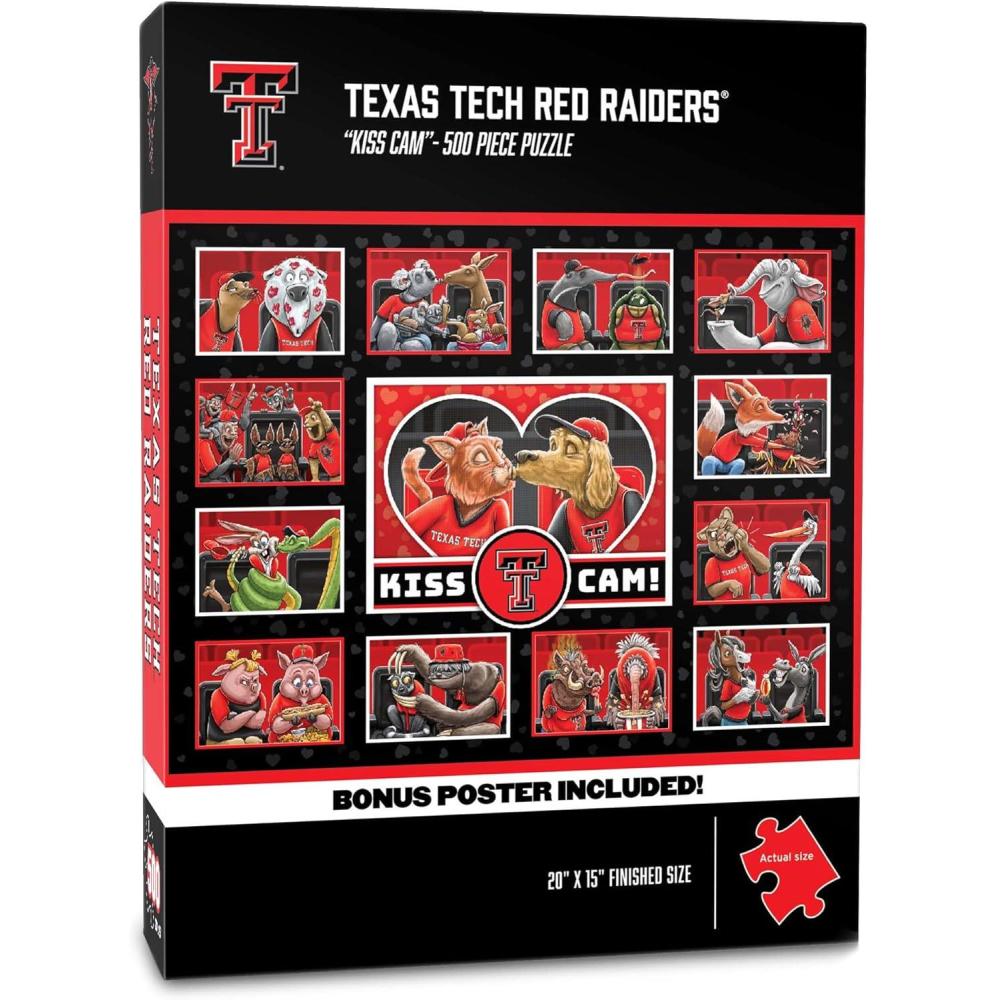 imageYouTheFan NCAA Appalachian State Mountaineers Kiss Cam 500pc PuzzleTexas Tech Red Raiders