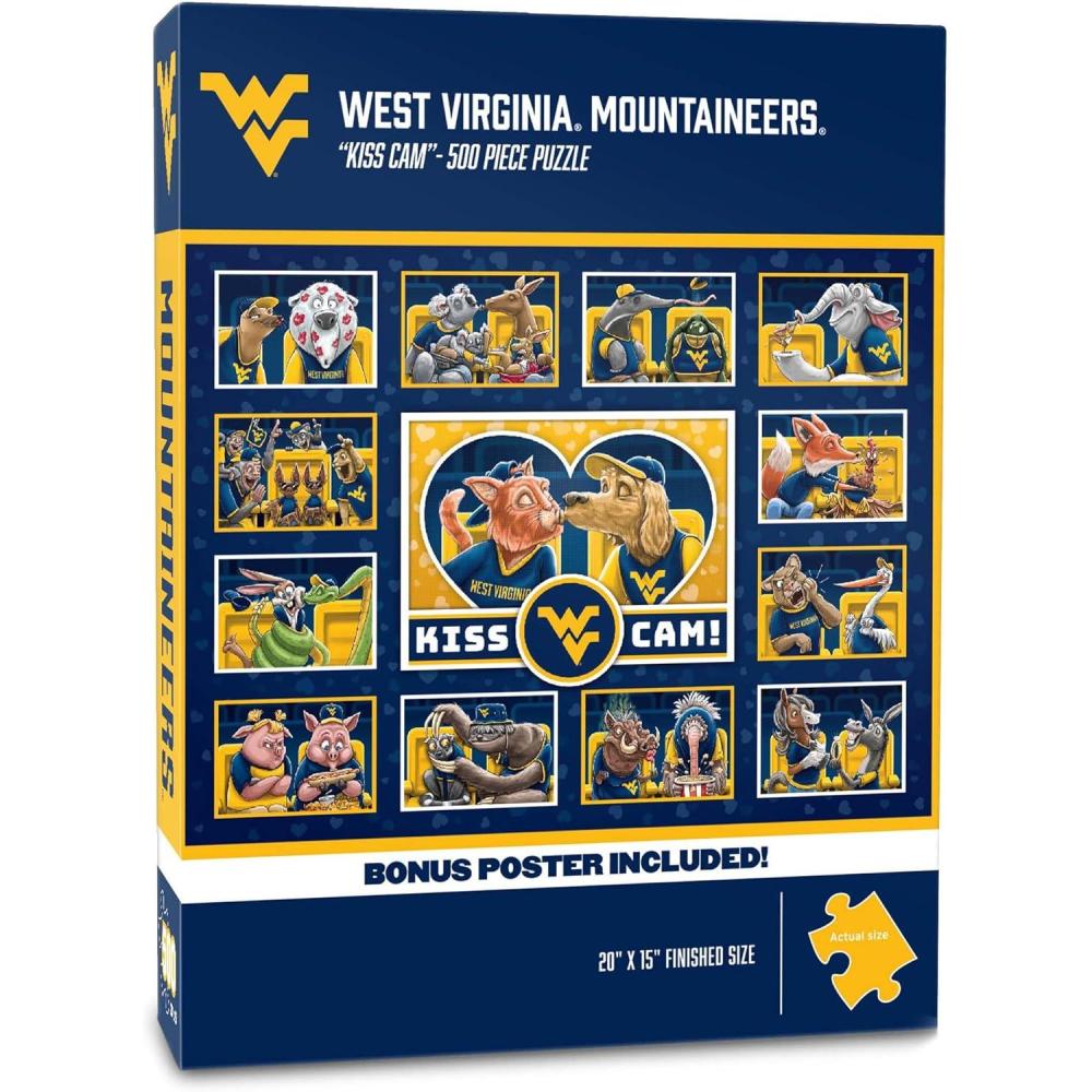imageYouTheFan NCAA Appalachian State Mountaineers Kiss Cam 500pc PuzzleWest Virginia Mountaineers
