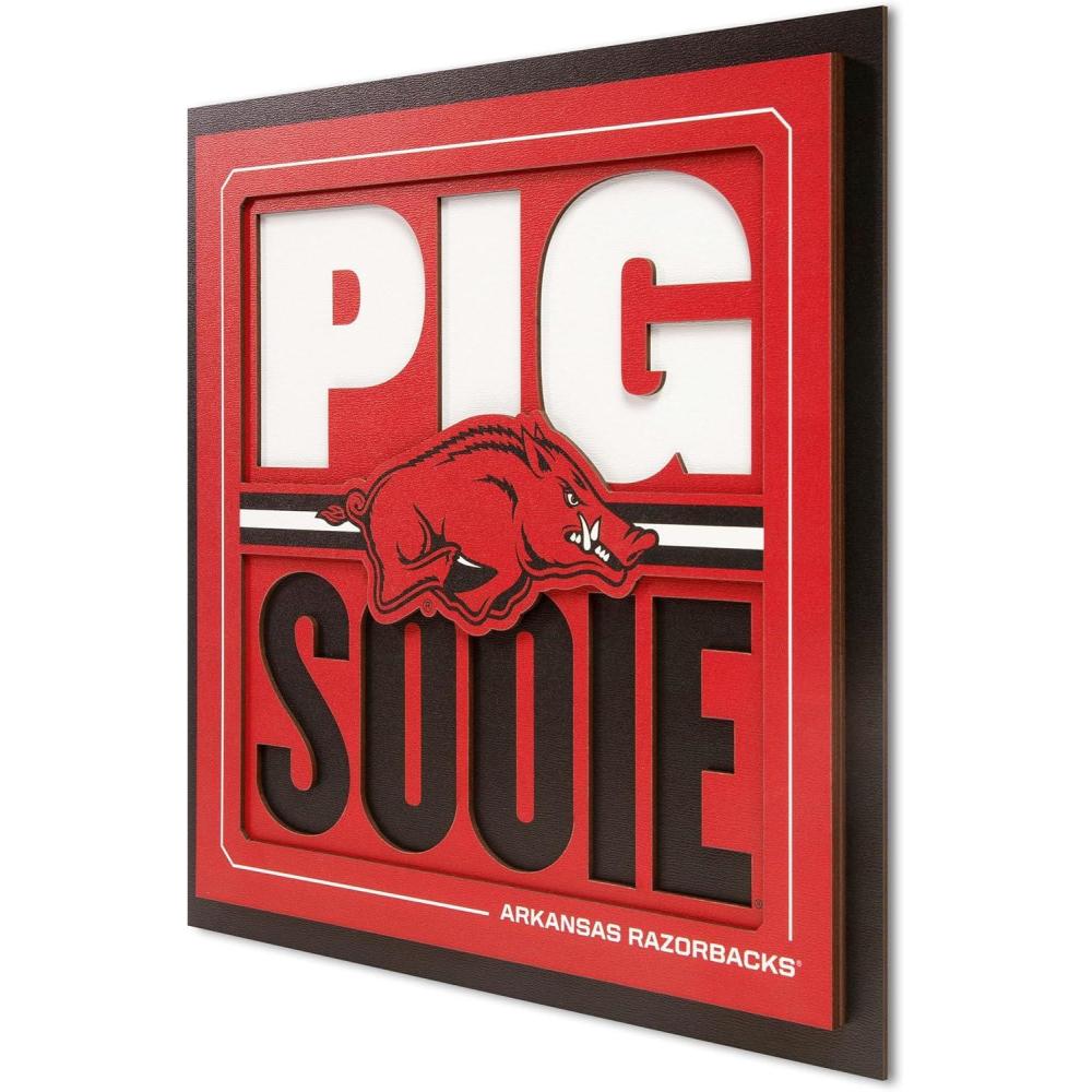imageYouTheFan NCAA Arizona State Sun Devils Slogan Series 3D Wall ArtArkansas Razorbacks