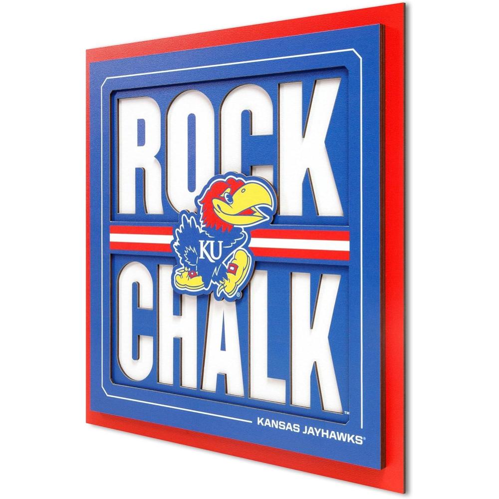 imageYouTheFan NCAA Arizona State Sun Devils Slogan Series 3D Wall ArtKansas Jayhawks