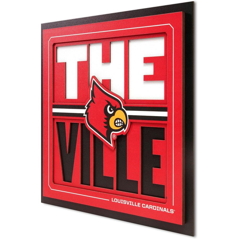 imageYouTheFan NCAA Arizona State Sun Devils Slogan Series 3D Wall ArtLouisville Cardinals