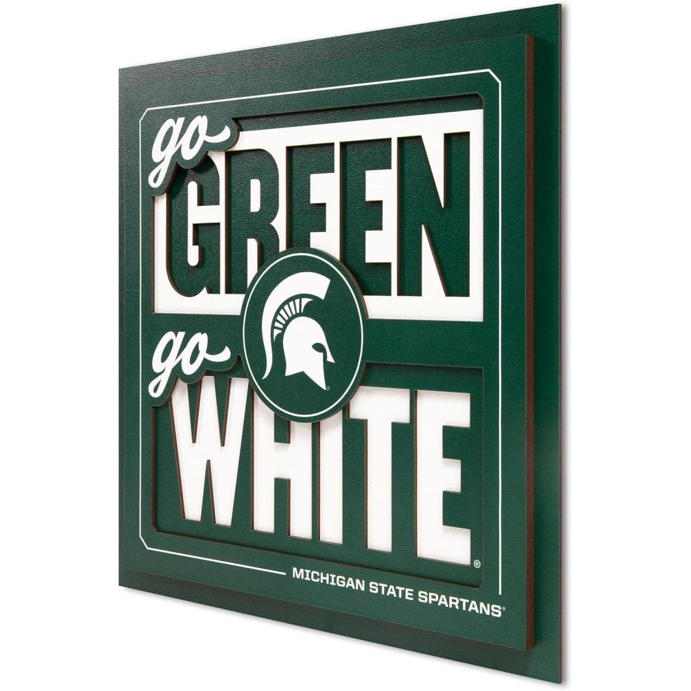 imageYouTheFan NCAA Arizona State Sun Devils Slogan Series 3D Wall ArtMichigan State Spartans