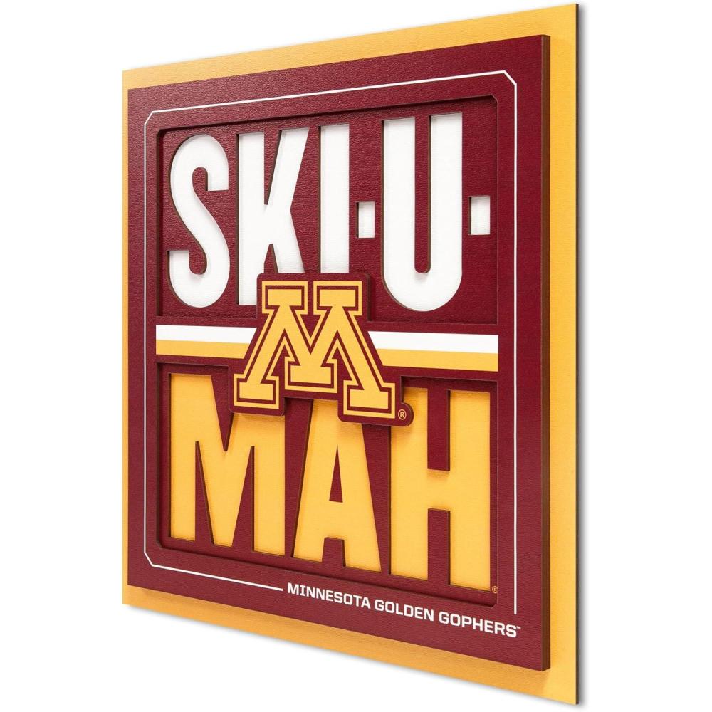 imageYouTheFan NCAA Arizona State Sun Devils Slogan Series 3D Wall ArtMinnesota Golden Gophers