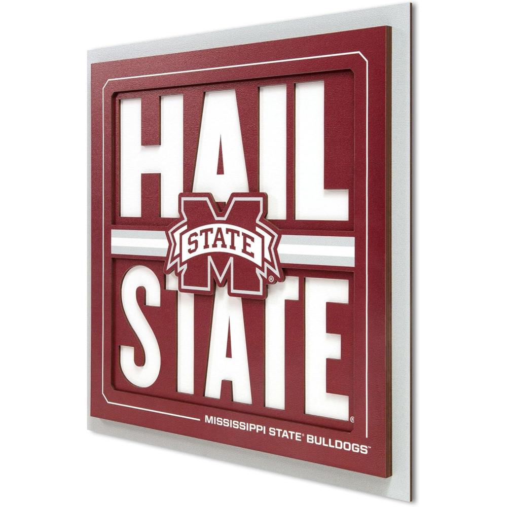 imageYouTheFan NCAA Arizona State Sun Devils Slogan Series 3D Wall ArtMississippi State Bulldogs