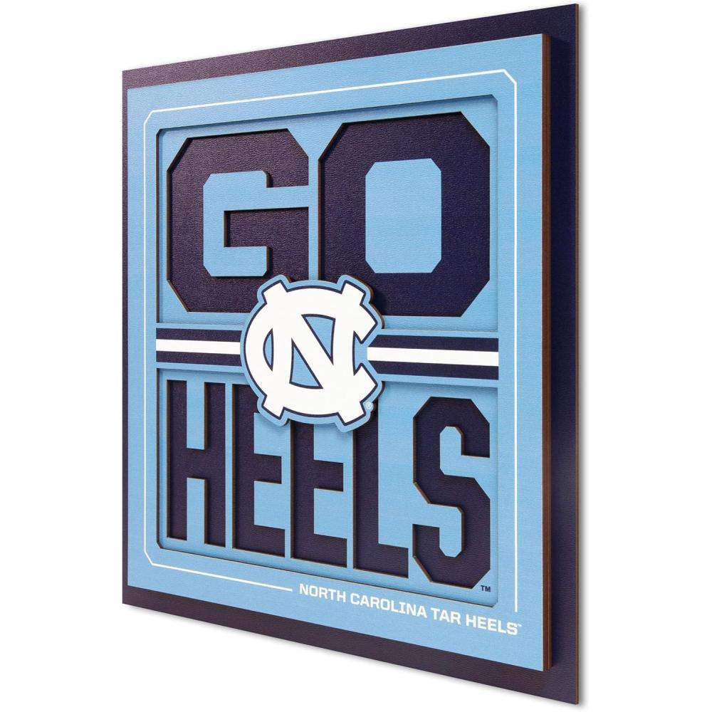 imageYouTheFan NCAA Arizona State Sun Devils Slogan Series 3D Wall ArtNorth Carolina Tar Heels