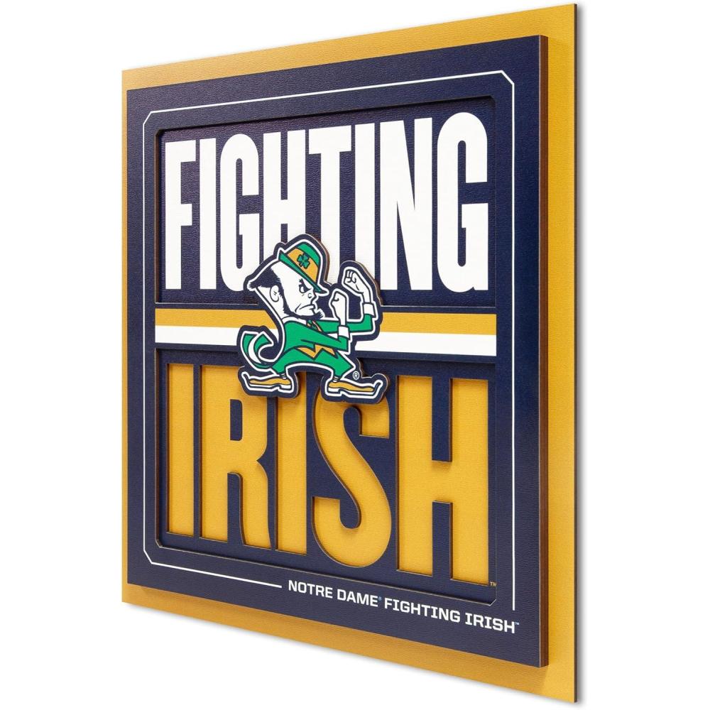 imageYouTheFan NCAA Arizona State Sun Devils Slogan Series 3D Wall ArtNotre Dame Fighting Irish