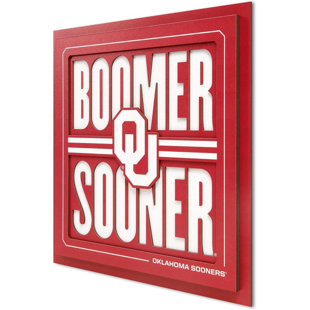 imageYouTheFan NCAA Arizona State Sun Devils Slogan Series 3D Wall ArtOklahoma Sooners