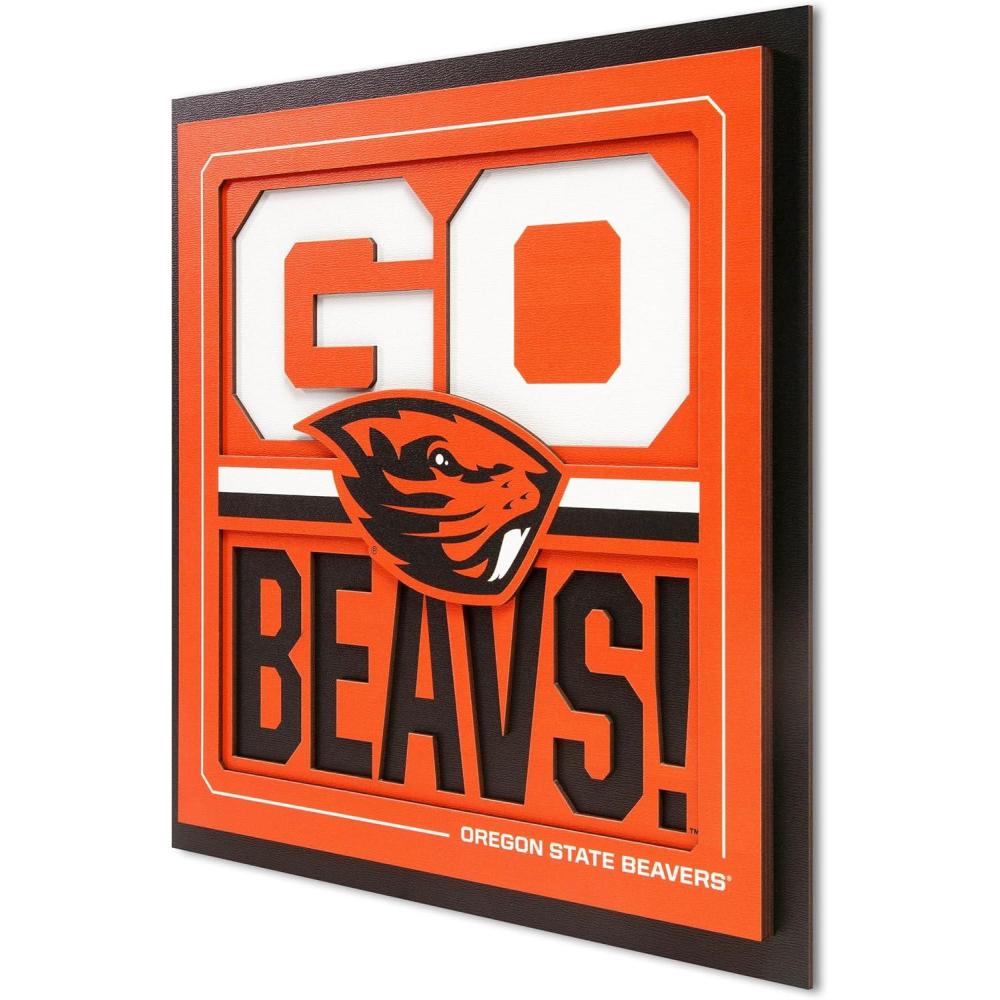 imageYouTheFan NCAA Arizona State Sun Devils Slogan Series 3D Wall ArtOregon State Beavers