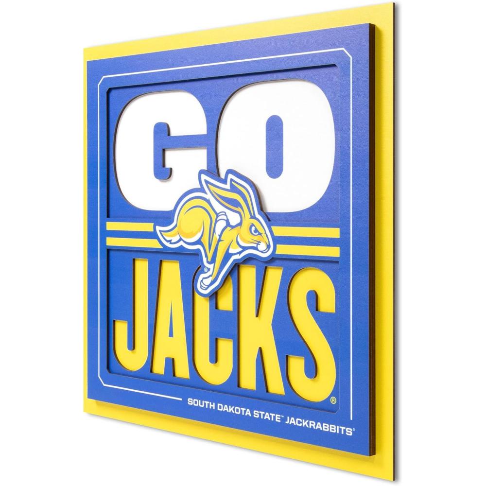 imageYouTheFan NCAA Arizona State Sun Devils Slogan Series 3D Wall ArtSouth Dakota State Jackrabbits