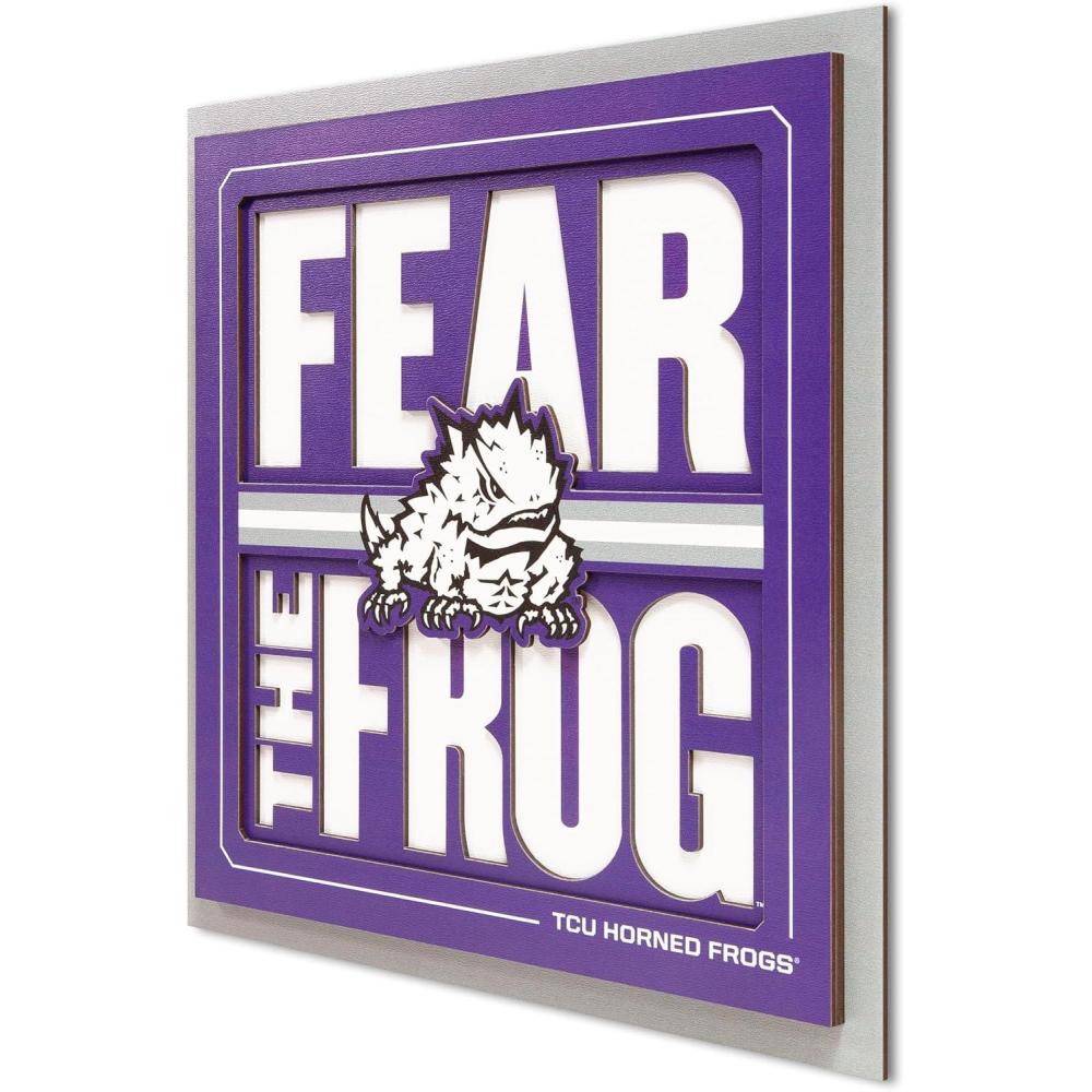imageYouTheFan NCAA Arizona State Sun Devils Slogan Series 3D Wall ArtTCU Horned Frogs