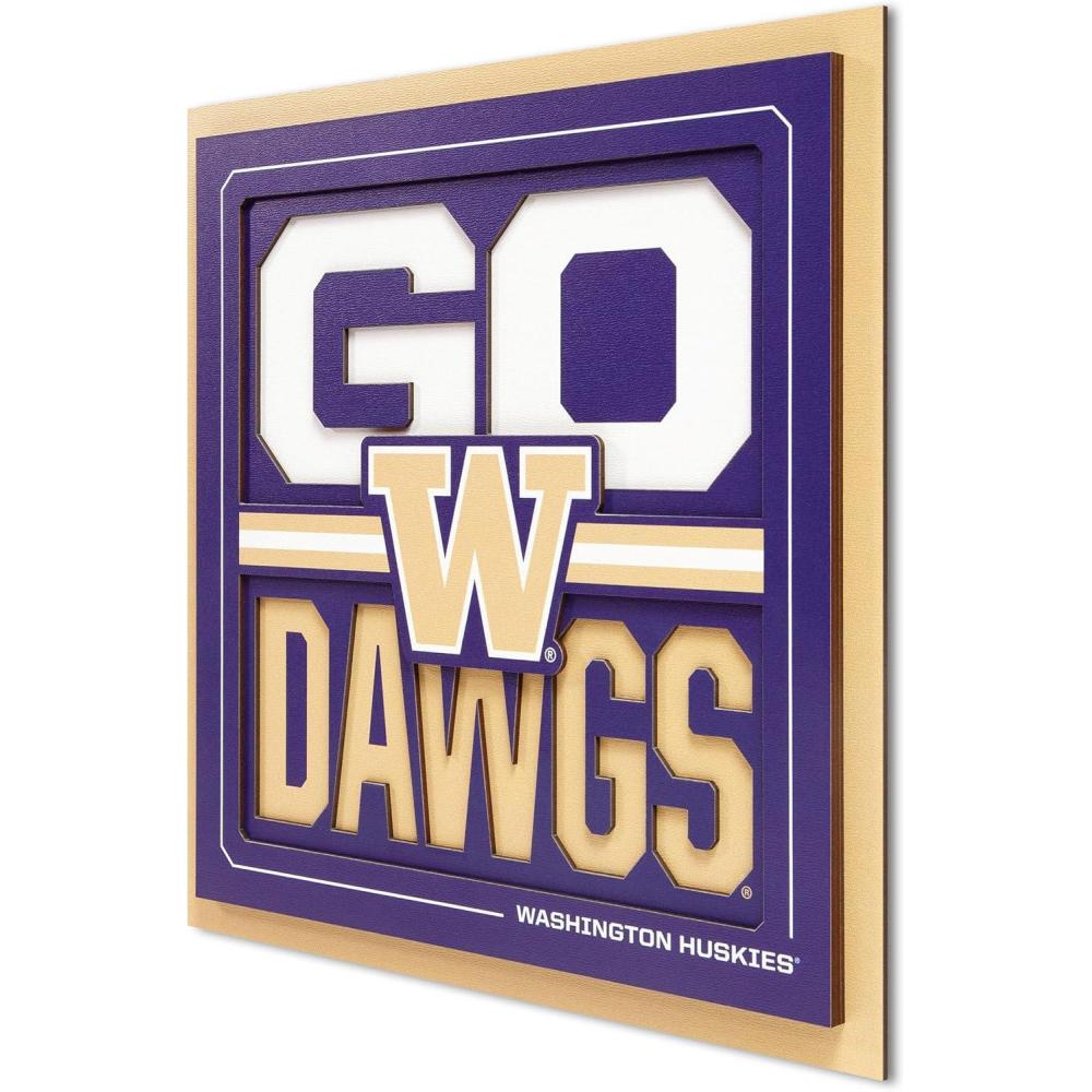 imageYouTheFan NCAA Arizona State Sun Devils Slogan Series 3D Wall ArtWashington Huskies